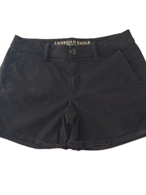 American Eagle Outfitters Black Women's Jean Shorts Size 6 Super Stretch
